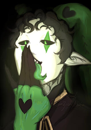 Harlequin Birthday Art
